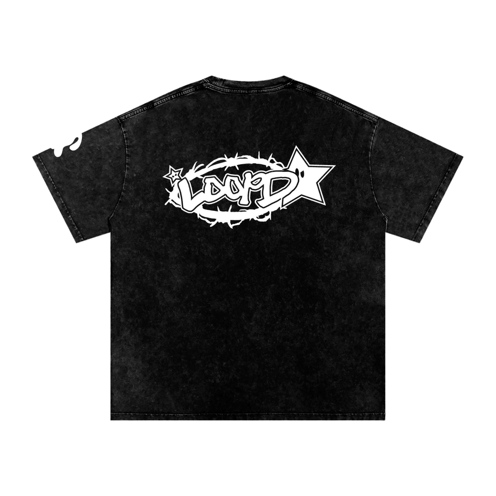 Adult Loopd.co Snow Washed Oversized Cotton T-Shirt