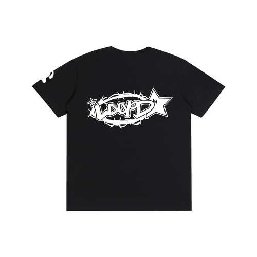 Adult Black Loopd.co Cotten unisex t shirt