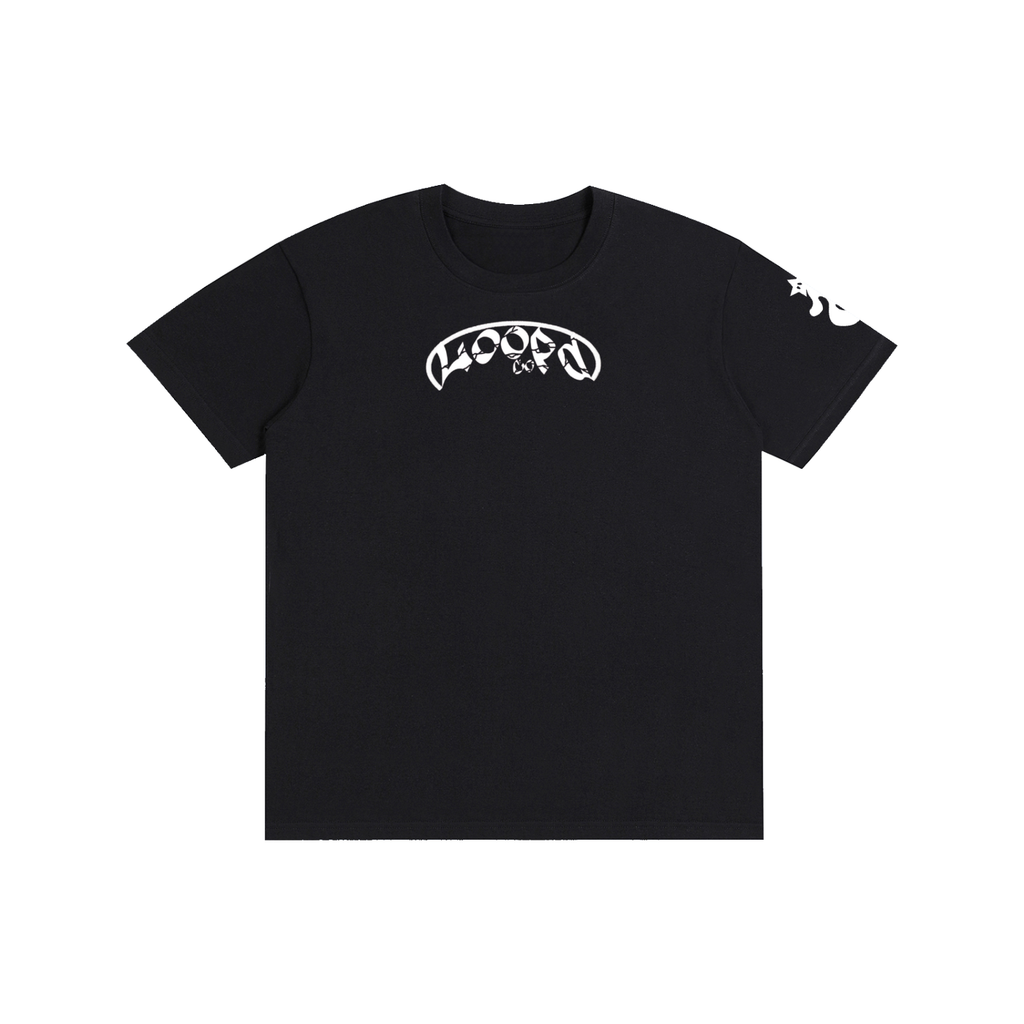 Adult Black Loopd.co Cotten unisex t shirt