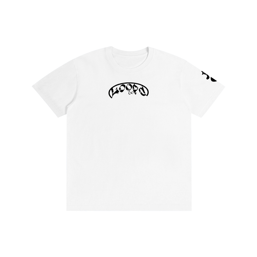 Adult White loopd.co Cotton Unisex T-Shirt